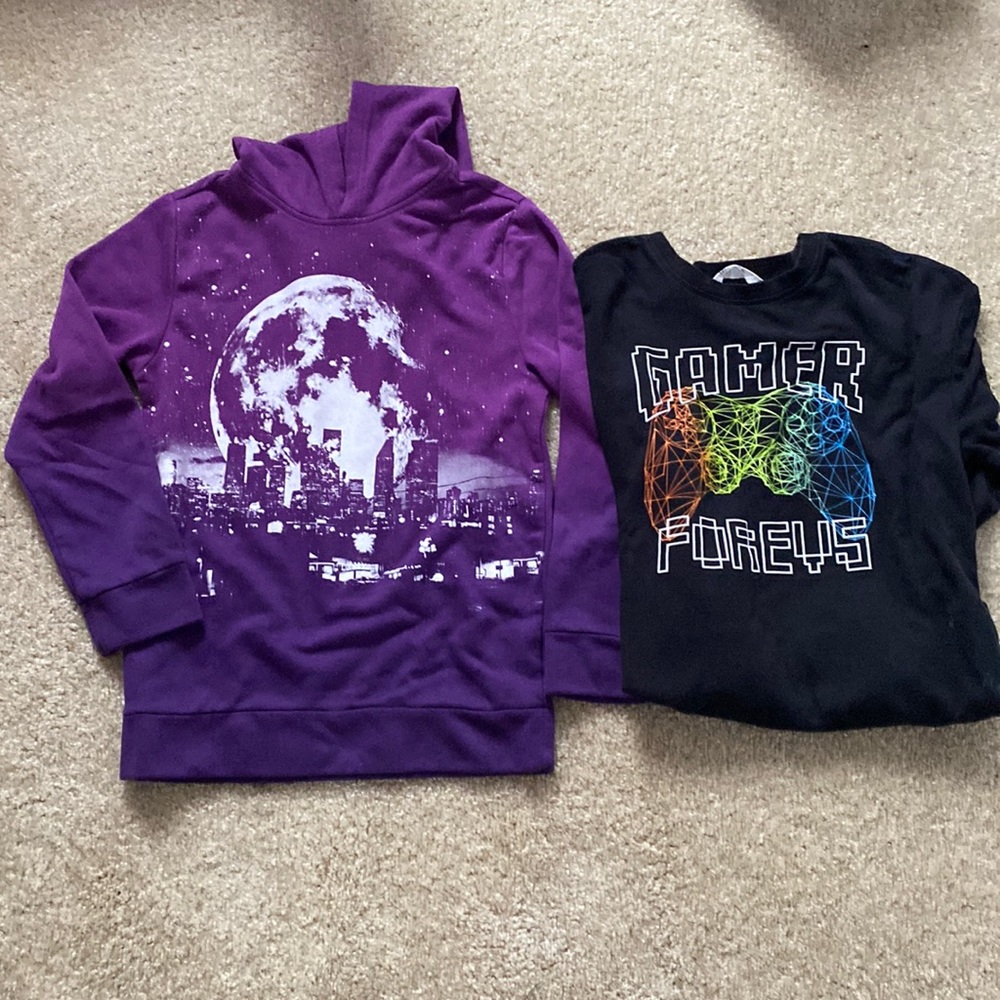 Boys sweatshirt and hoodie